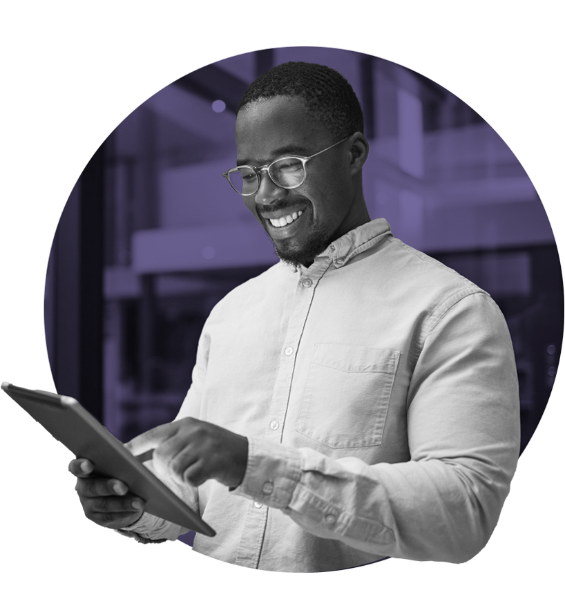 Man-Looking-at-iPad