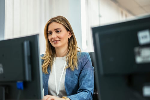 Employee at desk
