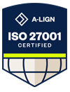 ISO 27001 certified badge