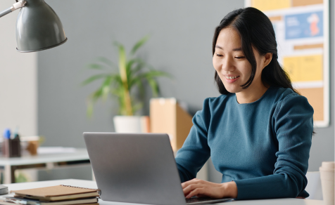 Woman Typing