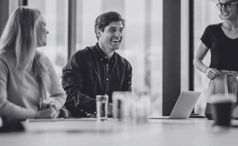 Man talking in meeting