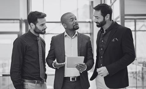 Men talking