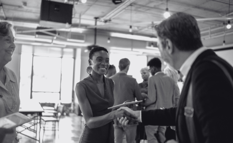 People shaking hands